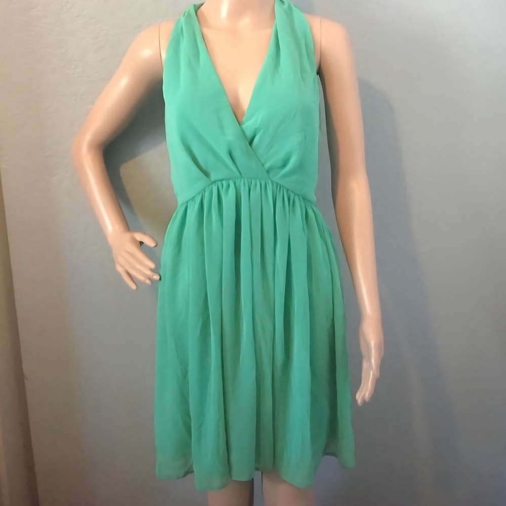 ASOS Sleeveless V-Neck Mint Green Dress